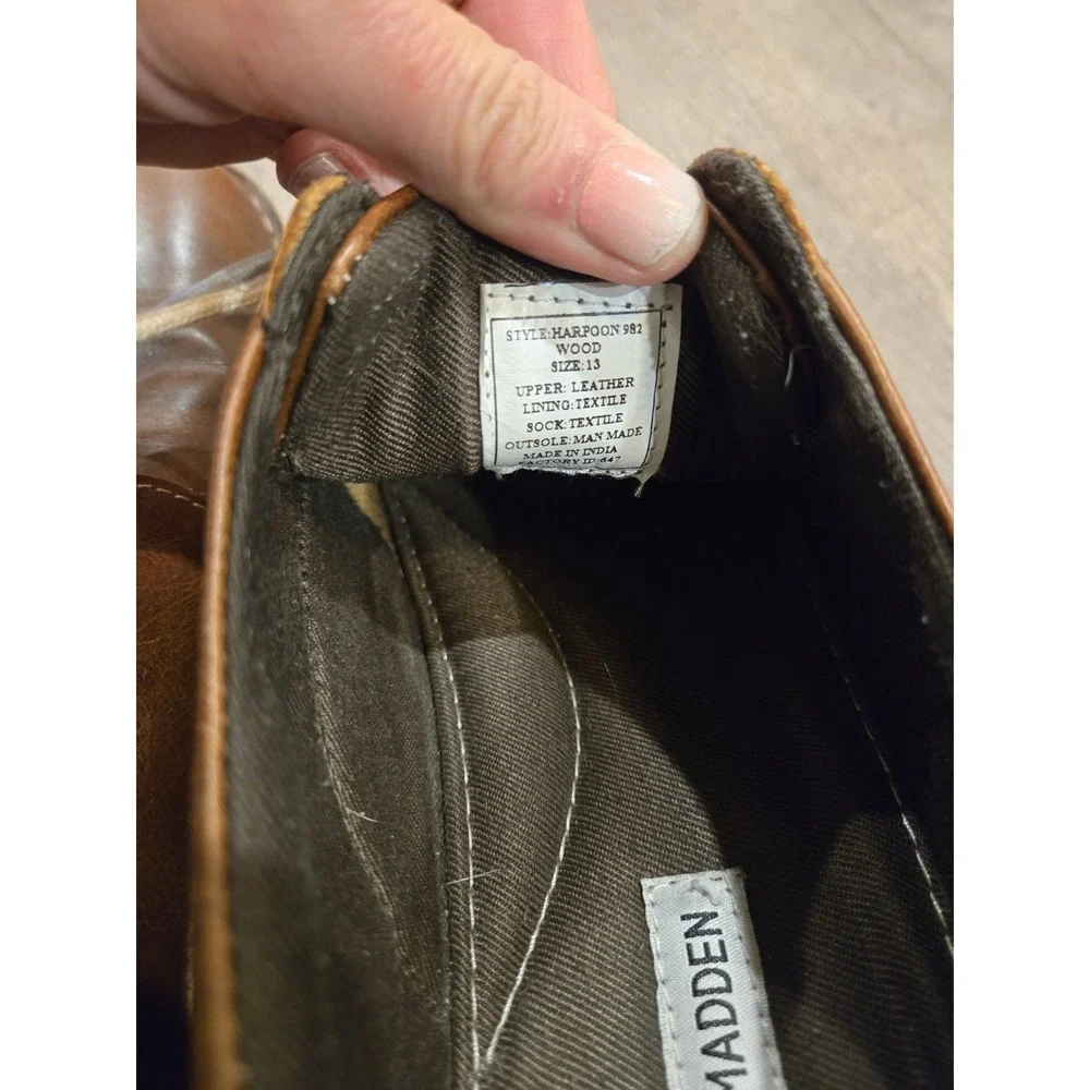 Steve Madden Harpoon Dress Oxfords, Men's Size 13 M, Wood